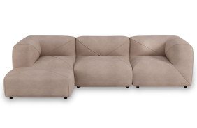 Інспір прямий диван 3-місний і пуф