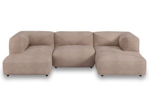 Інспір кутовий диван 3-місний і пуф