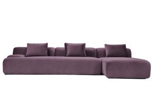 Кокет прямий диван 3-місний і тапчан Кокет прямий диван 3-місний і тапчан