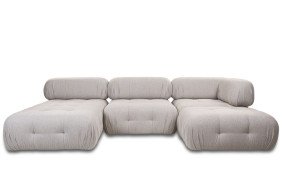 Торсо кутовий диван 3-місний закритий  і пуф 