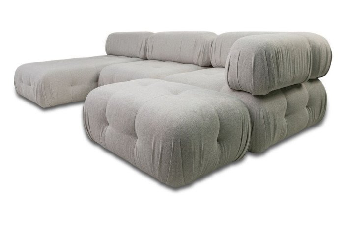 Торсо кутовий диван 3-місний закритий  і пуф  - Фото 3