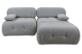 Торсо прямий диван 2-місний і пуф 