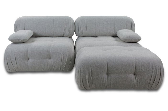 Торсо прямий диван 2-місний і пуф  - Фото 1