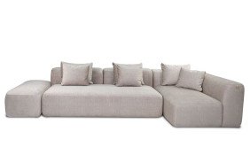 Кокет диван 3-місний розкладний і кут і пуф 