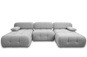 Торсо кутовий диван 3-місний  і пуф 