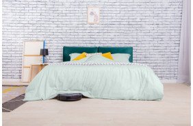 Мятный Страйп-сатин