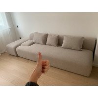 wowin відгуки покупців Кокет прямий диван 3-місний і пуф  # 1379