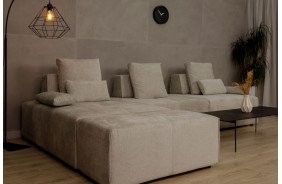 Конект прямий диван 2-місний і пуф - Фото 5