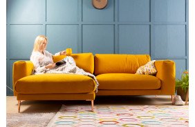 Тор прямий диван 3-місний і пуф - Фото 5